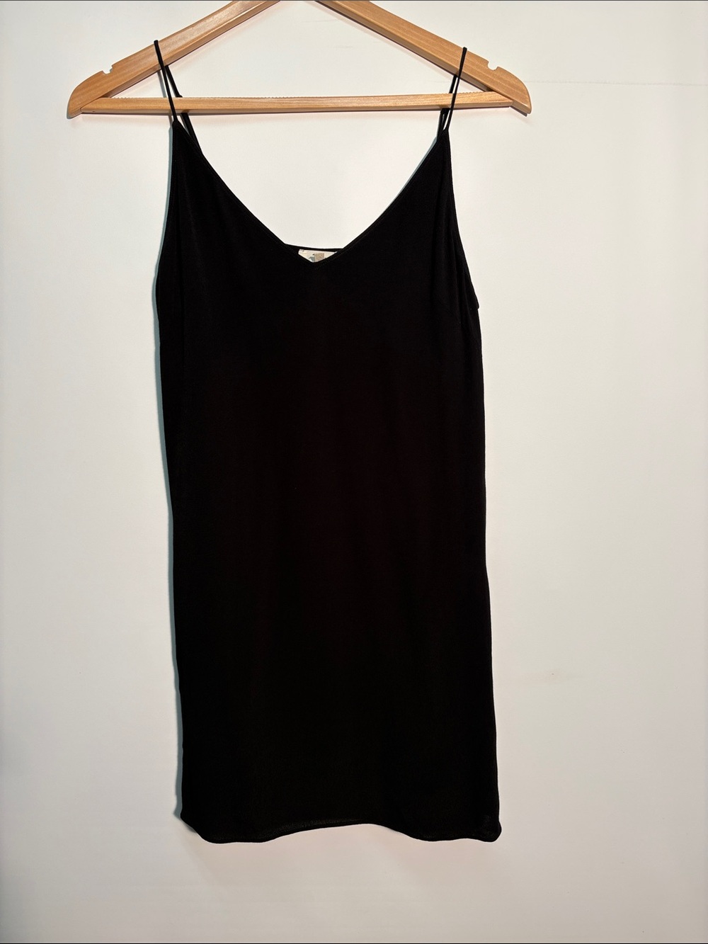 Wilfred Black Slip Mini Dress